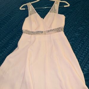 BCBG Generation Light Pink Lace Cutout Dress